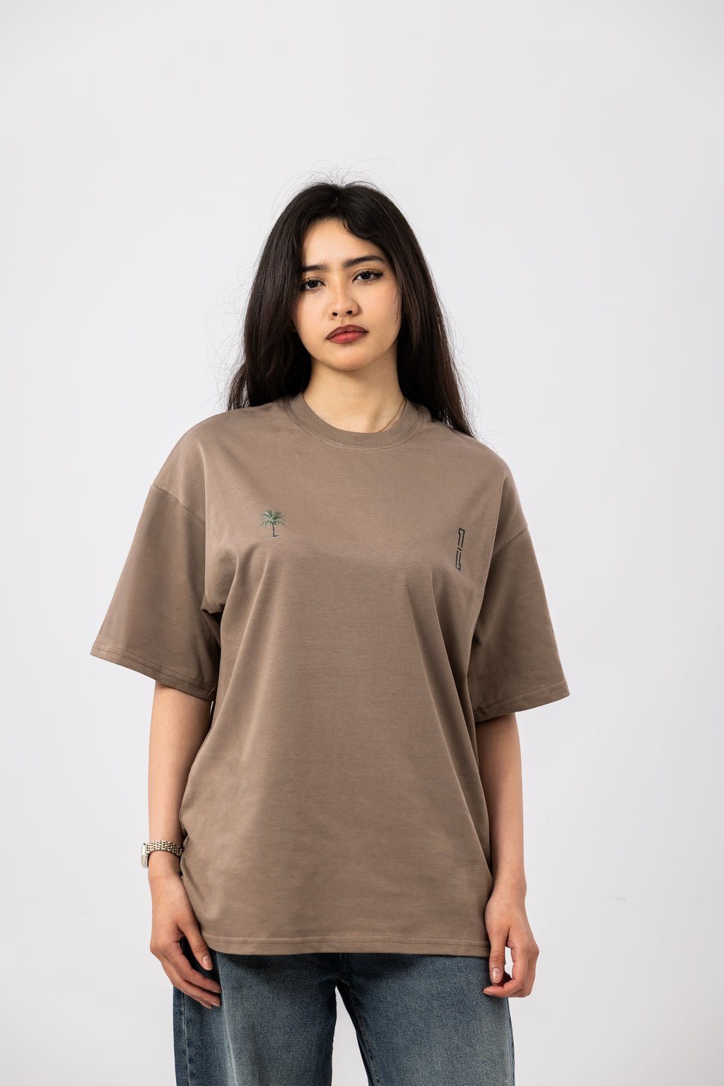 Lost in the desert - Beige oversized t-shirt