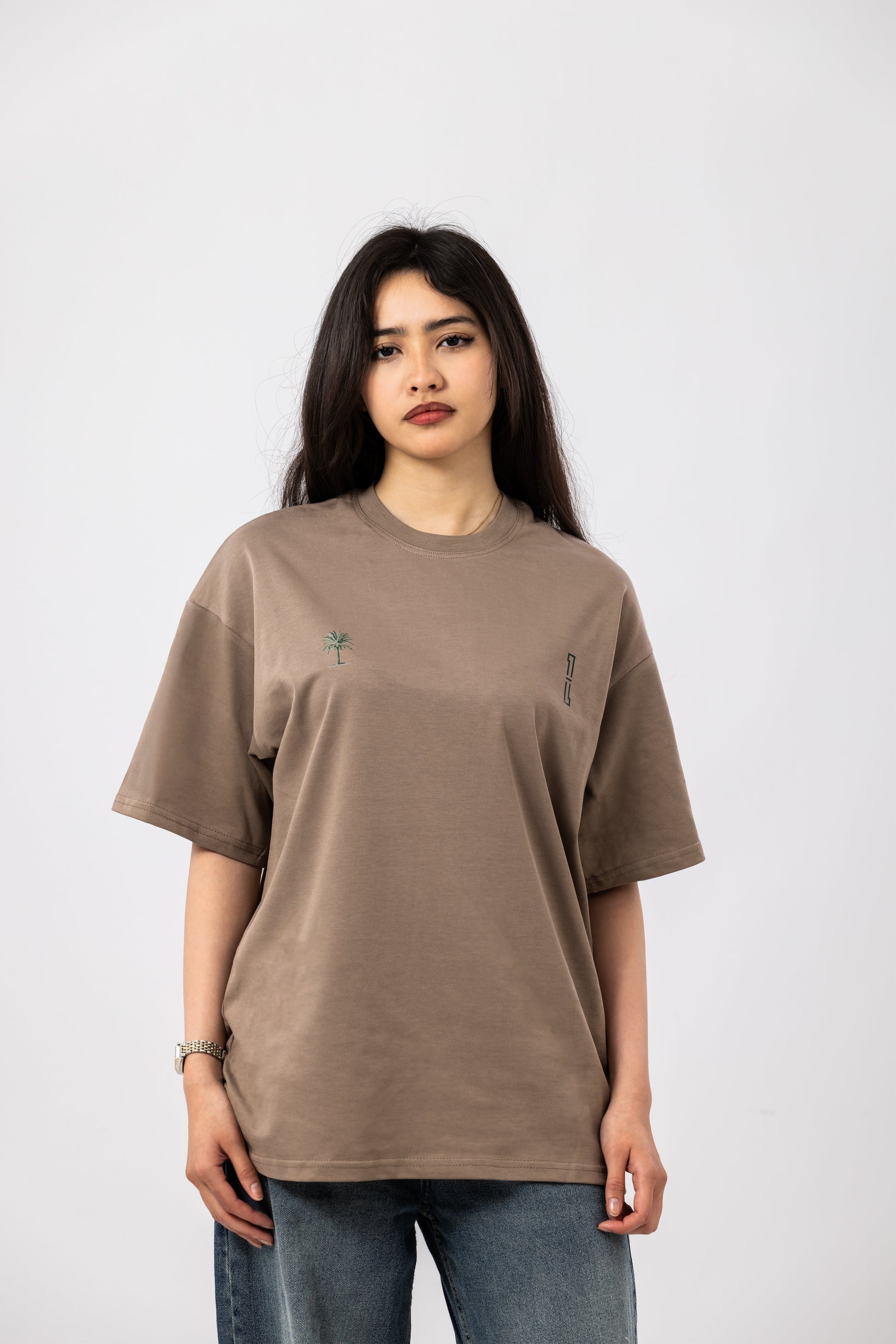 Lost in the desert - Beige oversized t-shirt
