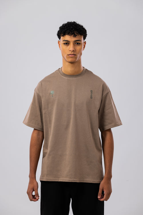 Lost in the desert - Beige oversized t-shirt