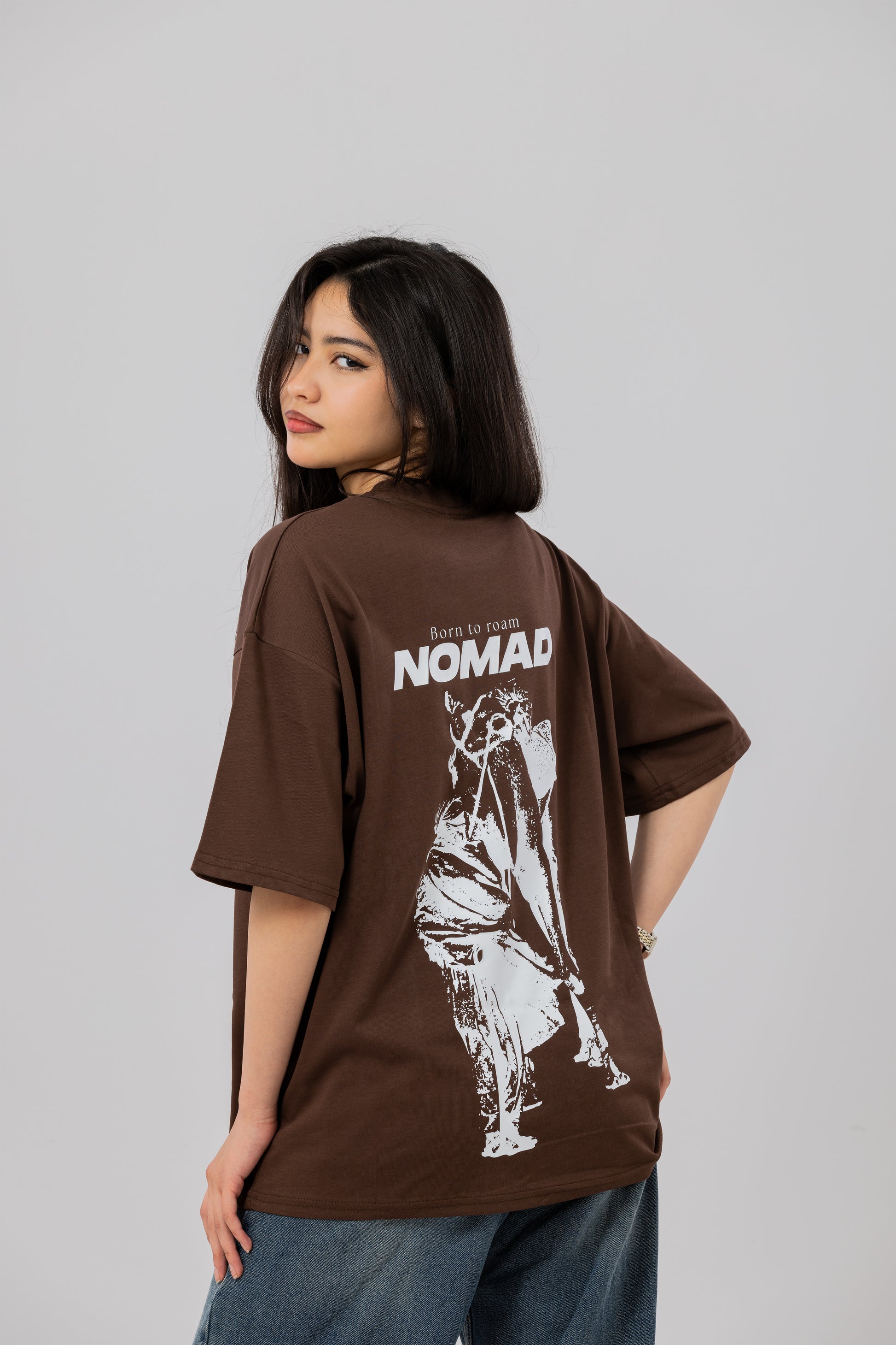 NOMAD. - Brown oversized t-shirt