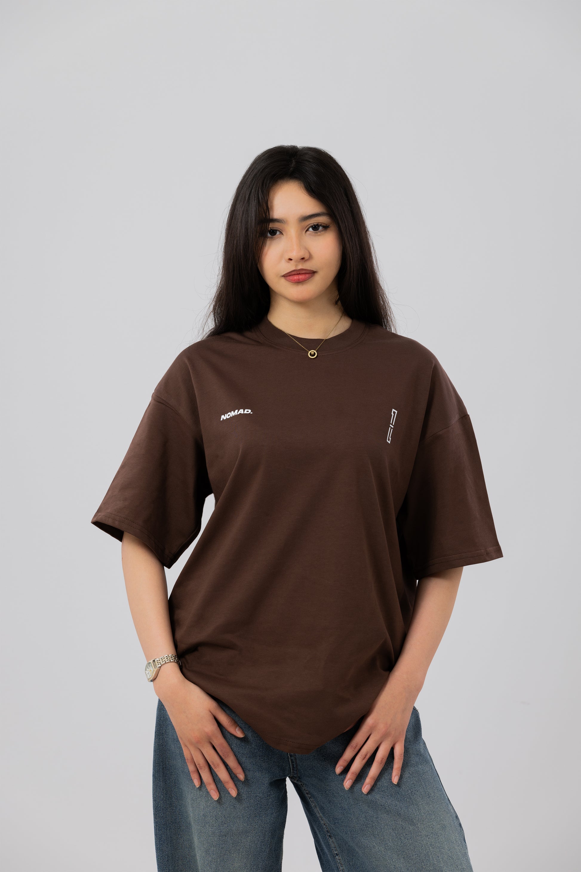 NOMAD. - Brown oversized t-shirt